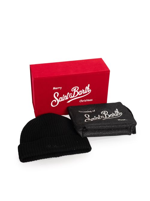 Christmas Box cappello e pochette Nero Mc2 Saint Barth | BOX002503777I